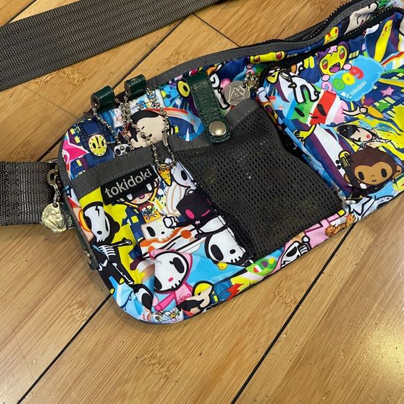 2009 Tokidoki X LeSportsac Vacanze Canguro Waist Fanny Pack Sling Bag-EUC As Is - Picture 3 of 4